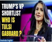 With the onset of presidential election fever in the United States, speculation swirls as Republican and former President Donald Trump unveils Tulsi Gabbard as a potential running mate. This surprising move comes after Trump dismissed Indian American candidate Vivek Ramaswamy for the Vice President role and instead included Gabbard among five other contenders for the position. &#60;br/&#62; &#60;br/&#62; &#60;br/&#62;#TulsiGabbard #MilitaryVeteran #Hindu #TrumpVPShortlist #USPresidentialElection #VicePresidentCandidate #PoliticalCandidates #2024Election #ElectionNews #Tulsi2024 #HinduAmerican #VPShortlist #ElectionUpdates #PoliticalCampaign #USPolitics #2024Campaign #GabbardForVP #PoliticalContenders #PresidentialRace #TulsiForVP&#60;br/&#62;~HT.178~PR.152~ED.103~GR.125~