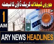 #headlines #crackdown #pmshehbazsharif #asimmunir #PTI #IMF #mohsinnaqvi &#60;br/&#62;&#60;br/&#62;۔Mohsin Naqvi orders to launch crackdown against electricity, gas theft&#60;br/&#62;&#60;br/&#62;۔Cash-strapped PIA privatisation to be ‘completed in June’: finance minister&#60;br/&#62;&#60;br/&#62;Follow the ARY News channel on WhatsApp: https://bit.ly/46e5HzY&#60;br/&#62;&#60;br/&#62;Subscribe to our channel and press the bell icon for latest news updates: http://bit.ly/3e0SwKP&#60;br/&#62;&#60;br/&#62;ARY News is a leading Pakistani news channel that promises to bring you factual and timely international stories and stories about Pakistan, sports, entertainment, and business, amid others.&#60;br/&#62;&#60;br/&#62;Official Facebook: https://www.fb.com/arynewsasia&#60;br/&#62;&#60;br/&#62;Official Twitter: https://www.twitter.com/arynewsofficial&#60;br/&#62;&#60;br/&#62;Official Instagram: https://instagram.com/arynewstv&#60;br/&#62;&#60;br/&#62;Website: https://arynews.tv&#60;br/&#62;&#60;br/&#62;Watch ARY NEWS LIVE: http://live.arynews.tv&#60;br/&#62;&#60;br/&#62;Listen Live: http://live.arynews.tv/audio&#60;br/&#62;&#60;br/&#62;Listen Top of the hour Headlines, Bulletins &amp; Programs: https://soundcloud.com/arynewsofficial&#60;br/&#62;#ARYNews&#60;br/&#62;&#60;br/&#62;ARY News Official YouTube Channel.&#60;br/&#62;For more videos, subscribe to our channel and for suggestions please use the comment section.