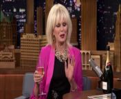 Joanna Lumley sips some bubbly while she chats with Jimmy about Absolutely Fabulous: The Movie and the worldwide fandom that has followed the series for the past 25 years.