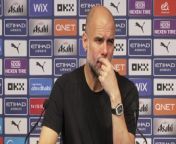 Guardiola on difficulties of breaking Luton down as City go top&#60;br/&#62;&#60;br/&#62;Etihad Stadium, Manchester UK