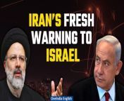 Iran&#39;s President Raisi warns Israel and its allies of a stronger response after Tehran&#39;s retaliatory strike. European nations condemned Iran&#39;s attack, prompting Iran to question their stance. Iran defends its military action as legitimate defense. The G7 plans to discuss the situation, reflecting escalating tensions in the region. &#60;br/&#62; &#60;br/&#62;#iranisrael #iranisraellivestream #iranisraelwarnewstodaylive #iranisraelwaraljazeera #iranisraelwarfootage #israeliranyudh #iranisraelconflict #Oneindia #Oneindianews &#60;br/&#62;~HT.97~ED.155~