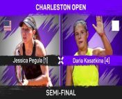 Daria Kasatkina beat home favourite Jessica Pegula to reach her second Charleston Open final
