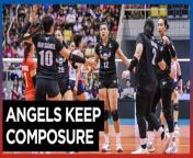 Angels subdue Defending champion Cool Smashers&#60;br/&#62;&#60;br/&#62;The Petro Gazz Angels outlasted the defending champion Creamline Cool Smashers in a hard-earned five-set win, 15-25, 18-25, 26-24, 25-19, 15-13, in the Premier Volleyball League (PVL) All-Filipino Conference at the Sta. Rosa Sports Complex in Laguna on Saturday, April 6.&#60;br/&#62;&#60;br/&#62;In a sold-out event where Creamline’s fan based dominated the arena, team captain Remy Palma reminded her squad to focus despite the thundering noise of the spectators.&#60;br/&#62;&#60;br/&#62;Palma contributed 12 points to Petro Gazz.&#60;br/&#62;&#60;br/&#62;Video by Nicole Anne D.G. Bugauisan&#60;br/&#62;&#60;br/&#62;Subscribe to The Manila Times Channel - https://tmt.ph/YTSubscribe&#60;br/&#62; &#60;br/&#62;Visit our website at https://www.manilatimes.net&#60;br/&#62; &#60;br/&#62; &#60;br/&#62;Follow us: &#60;br/&#62;Facebook - https://tmt.ph/facebook&#60;br/&#62; &#60;br/&#62;Instagram - https://tmt.ph/instagram&#60;br/&#62; &#60;br/&#62;Twitter - https://tmt.ph/twitter&#60;br/&#62; &#60;br/&#62;DailyMotion - https://tmt.ph/dailymotion&#60;br/&#62; &#60;br/&#62; &#60;br/&#62;Subscribe to our Digital Edition - https://tmt.ph/digital&#60;br/&#62; &#60;br/&#62; &#60;br/&#62;Check out our Podcasts: &#60;br/&#62;Spotify - https://tmt.ph/spotify&#60;br/&#62; &#60;br/&#62;Apple Podcasts - https://tmt.ph/applepodcasts&#60;br/&#62; &#60;br/&#62;Amazon Music - https://tmt.ph/amazonmusic&#60;br/&#62; &#60;br/&#62;Deezer: https://tmt.ph/deezer&#60;br/&#62;&#60;br/&#62;Tune In: https://tmt.ph/tunein&#60;br/&#62;&#60;br/&#62;#themanilatimes &#60;br/&#62;#philippines&#60;br/&#62;#volleyball &#60;br/&#62;#sports&#60;br/&#62;