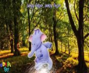 Elephant Finger Family Dumbo, Lumpy, Horton and more Nursery Rhymes from girl biting finger andayland m
