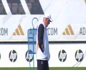 Real Madrid train ahead of UEFA Champions League quarter-final first leg with Manchester City&#60;br/&#62;Madrid, Spain