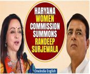 The Haryana Women&#39;s Commission has summoned Congress leader Randeep Singh Surjewala over his controversial remarks against Bharatiya Janata Party&#39;s (BJP&#39;s) MP Hema Malini. The Congress leader has been asked to appear before the commission on April 9. The commission&#39;s strict action came over Surjewala&#39;s &#92;