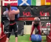 Sunderland coach Tom Owens competing in England&#39;s Strongest Man