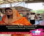 Shehnaaz Gill Spotted at Siddhivinayak Temple
