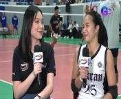 Gia Maquilang discussed the challenges she and the Letran squad faced in their match against the Arellano Lady Chiefs. How did they conquer their opponents in the latter sets? #NCAASeason99 #GMASports&#60;br/&#62;&#60;br/&#62;