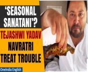 Tejashwi Yadav, amid Lok Sabha election campaigning, shared a video on Navratri&#39;s first day, dining in a helicopter with VIP leader Mukesh Sahni, eating &#39;Chechra&#39; fish and roti. He joked about the heat while picking up chili from the plate. Tejashwi explained their hectic schedule and thanked Sahni for the meal. Mukesh Sahni clarified that the fish is from the Kosi River and invited those craving chili to ask for it. &#60;br/&#62; &#60;br/&#62;#TejashwiYadav #LokSabha #MukeshSahni #Chechra #Navratri #RJDleader #LaluYadav #LokSabhaelections #Politics #Biharnews #Indianews #Oneindia #Oneindianews &#60;br/&#62;~HT.97~ED.101~