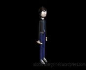 An image, of the Scott character 3D model. Scott has a pencil in his hand. It&#39;s based on a character made by friend, dogmenpower on DeviantArt. Created by Scott Snider using 3DS MAX. Uploaded 04-20-2024.