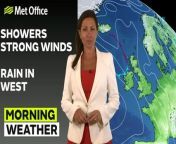 Strong winds and showers move south from northeast Scotland down eastern England throughout the day, into the southeast this evening. Showers across Wales, but sunny inland England with some frost in the early morning, dry elsewhere. Cloud, rain and drizzle in Northern Ireland and spreading into the southwest later today. – This is the Met Office UK Weather forecast for the morning of 17/04/24. Bringing you today’s weather forecast is Clare Nasir.