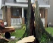 Destruction didn&#39;t take a sick day when a severe storm struck Lexington, Kentucky. &#60;br/&#62;&#60;br/&#62;This harrowing footage captures the frightening aftermath, showing snapped trees and more. &#92;