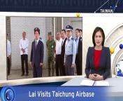 President-elect Lai Ching-te has visited an air base in Taichung where he praised the personnel for their defense of the country&#39;s airspace.