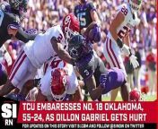 The TCU Horned Frogs took care of business vs Oklahoma on Saturday 55-24