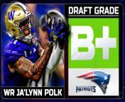 Ja’Lynn Polk was selected by the New England Patriots in the second round (37th overall) of the 2024 NFL Draft. To delve deeper into this selection, join CLNS Media&#39;s Taylor Kyles and Mike Kadlick as they evaluate and grade the pick. They will provide analysis on how Polk fits into the Patriots&#39; offensive strategy, his potential impact on the team, and how his skills might translate to the NFL. &#60;br/&#62;&#60;br/&#62;Get in on the excitement with PrizePicks, America’s No. 1 Fantasy Sports App, where you can turn your hoops knowledge into serious cash. Download the app today and use code CLNS for a first deposit match up to &#36;100! Pick more. Pick less. It’s that Easy! &#60;br/&#62;