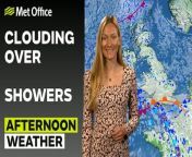 A cloudy day with heavy showers in the southwest and into the rest of the south later. Showers in Northern Ireland and coastal showers in the north and east, which spread further inland later. – This is the Met Office UK Weather forecast for the morning of 26/04/24. Bringing you today’s weather forecast is Annie Shuttleworth.