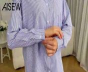 About this item&#60;br/&#62;High quality 80% cotton + 20% polyester. The womens striped button up shirt is lightweight, durable and comfortable to wear. Buttoned front to create a v-neckline&#60;br/&#62;Button down v neck shirts, striped pattern, collared shirts, chest pocket, long sleeve blouses for women dressy, classic regular fit cut, show your fashion and charm&#60;br/&#62;Women&#39;s striped shirts are more stylish than plain blouses. Pair business casual blouse with trousers, blazers, jeans, leggings, high heels for formal outfits, creating a professional and elegant look&#60;br/&#62;The basic button down collared blouse are great for formal occasions like work, office outfits, business meetings, uniform, job interview, graduation. Or just casual daily wear like party, holiday, club, dating, school, street&#60;br/&#62;Note: 1. Please refer to the size chart in the &#92;