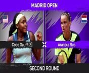 Coco Gauff took just 51 minutes to double bagel Arantxa Rus in her opening match at the Madrid Open