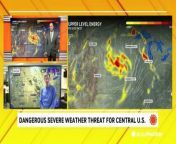 The Plains and Midwest regions of the United States face a weekend of dangerous severe weather including the risk of tornadoes starting on Friday.