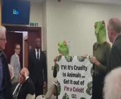 Animal rights protesters disrupt ITV annual meeting over I’m a Celebrity from xxx anus im