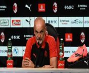 AC Milan v Genoa, Serie A 2023\ 24: the pre-match press conference from xxx film ac