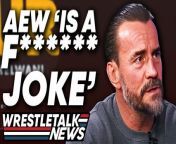 What did you think of CM Punk&#39;s interview? Let us know in the comments!&#60;br/&#62;Get your Pipebomb greater than Math t-shirt here https://wrestleshop.com/products/pipebomb-math-tee?variant=45072583262434&#60;br/&#62;Get your Math greater than Pipebomb t-shirt here https://wrestleshop.com/products/math-pipebomb?variant=45072541548770&#60;br/&#62;WWE 2K24 MyGM Mode S04E04https://www.youtube.com/watch?v=8iGoZ2SVrN8&#60;br/&#62;More wrestling news on https://wrestletalk.com/&#60;br/&#62;&#60;br/&#62;0:00 - Coming up...&#60;br/&#62;0:20 - CM Punk Shoots On AEW&#60;br/&#62;6:46 - Ten AEW Talent Released&#60;br/&#62;11:26 - WWE RAW Review&#60;br/&#62;Real Reason For CM Punk WWE Return, Shoots Hard On AEW, Controversial AEW Releases &#124; WrestleTalk&#60;br/&#62;#CMPunk #WWE #AEW&#60;br/&#62;&#60;br/&#62;Subscribe to WrestleTalk Podcasts https://bit.ly/3pEAEIu&#60;br/&#62;Subscribe to partsFUNknown for lists, fantasy booking &amp; morehttps://bit.ly/32JJsCv&#60;br/&#62;Subscribe to NoRollsBarredhttps://www.youtube.com/channel/UC5UQPZe-8v4_UP1uxi4Mv6A&#60;br/&#62;Subscribe to WrestleTalkhttps://bit.ly/3gKdNK3&#60;br/&#62;SUBSCRIBE TO THEM ALL! Make sure to enable ALL push notifications!&#60;br/&#62;&#60;br/&#62;Watch the latest wrestling news: https://shorturl.at/pAIV3&#60;br/&#62;Buy WrestleTalk Merch here! https://wrestleshop.com/ &#60;br/&#62;&#60;br/&#62;Follow WrestleTalk:&#60;br/&#62;Twitter: https://twitter.com/_WrestleTalk&#60;br/&#62;Facebook: https://www.facebook.com/WrestleTalk.Official&#60;br/&#62;Patreon: https://goo.gl/2yuJpo&#60;br/&#62;WrestleTalk Podcast on iTunes: https://goo.gl/7advjX&#60;br/&#62;WrestleTalk Podcast on Spotify: https://spoti.fi/3uKx6HD&#60;br/&#62;&#60;br/&#62;About WrestleTalk:&#60;br/&#62;Welcome to the official WrestleTalk YouTube channel! WrestleTalk covers the sport of professional wrestling - including WWE TV shows (both WWE Raw &amp; WWE SmackDown LIVE), PPVs (such as Royal Rumble, WrestleMania &amp; SummerSlam), AEW All Elite Wrestling, Impact Wrestling, ROH, New Japan, and more. Subscribe and enable ALL notifications for the latest wrestling WWE reviews and wrestling news.&#60;br/&#62;&#60;br/&#62;Sources used for research:&#60;br/&#62;CM Punk Explosive Shoot Interview&#60;br/&#62;https://www.patreon.com/posts/reactions-to-cm-101516998&#60;br/&#62;https://wrestletalk.com/news/cm-punk-breaks-silence-aew-all-altercation/&#60;br/&#62;https://www.cagesideseats.com/aew/2024/4/1/24118163/cm-punk-interview-aew-firing-brawl-out-the-elite-tony-khan-wembley-stadium-jack-perry&#60;br/&#62;https://wrestletalk.com/news/cm-punk-vince-mcmahon-sexual-abuse-allegations/&#60;br/&#62;https://www.wrestlezone.com/news/1459584-cm-punk-on-aj-lee-wwe-tv&#60;br/&#62;&#60;br/&#62;10 AEW Talents Released&#60;br/&#62;https://www.wrestlezone.com/news/1459529-parker-boudreaux-says-hes-still-with-aew&#60;br/&#62;https://wrestletalk.com/news/aew-stars-released/&#60;br/&#62;&#60;br/&#62;&#60;br/&#62;Youtube Channel Comments Policy&#60;br/&#62;We appreciate the comments and opinions our viewers provide. Do note that all comments are subject to YouTube auto-moderation and manual moderation review. We encourage opinions and discussion, but harassment, hate speech, bullying and other abusive posts will not be tolerated. Decisions on comment removal are made by the Community Manager. Please email us at support@wrestletalk.com with any questions or concerns.