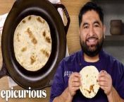 In this edition of Epicurious 101, professional chef Saúl Montiel demonstrates how to make flour tortillas, the perfect companion for any shared meal.