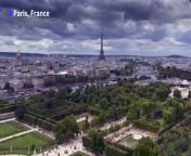 IMAGES OF the Tuileries Garden as the Olympic flame is set to burn at this iconic Paris location in front of the Louvre museum for the duration of the Games in July and August.