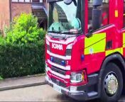 Crews tackle van fire in Peterborough street from sped van