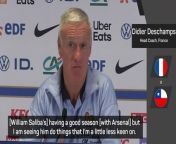 France head coach Didier Deschamps was brutally honest when asked about William Saliba&#39;s minutes in the team.
