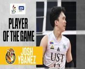 UAAP Player of the Game Highlights: Josh Ybañez shows MVP form for UST in Adamson beatdown from 10 form