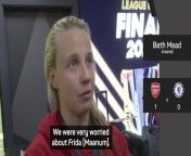 Arsenal players said that Frida Maanum&#39;s collapse inspired them to go beat Chelsea in the Conti Cup final.