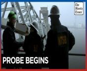 Investigators board cargo ship that crashed into Baltimore bridge&#60;br/&#62;&#60;br/&#62;Investigators are on the &#39;Dali&#39; cargo ship that hit the Francis Scott Key Bridge in Baltimore on March 26, 2024, as they search for more victims.&#60;br/&#62;&#60;br/&#62;Video by AFP&#60;br/&#62;&#60;br/&#62;Subscribe to The Manila Times Channel - https://tmt.ph/YTSubscribe &#60;br/&#62; &#60;br/&#62;Visit our website at https://www.manilatimes.net &#60;br/&#62;&#60;br/&#62;Follow us: &#60;br/&#62;Facebook - https://tmt.ph/facebook &#60;br/&#62;Instagram - https://tmt.ph/instagram &#60;br/&#62;Twitter - https://tmt.ph/twitter &#60;br/&#62;DailyMotion - https://tmt.ph/dailymotion &#60;br/&#62; &#60;br/&#62;Subscribe to our Digital Edition - https://tmt.ph/digital &#60;br/&#62; &#60;br/&#62;Check out our Podcasts: &#60;br/&#62;Spotify - https://tmt.ph/spotify &#60;br/&#62;Apple Podcasts - https://tmt.ph/applepodcasts &#60;br/&#62;Amazon Music - https://tmt.ph/amazonmusic &#60;br/&#62;Deezer: https://tmt.ph/deezer &#60;br/&#62;Stitcher: https://tmt.ph/stitcher&#60;br/&#62;Tune In: https://tmt.ph/tunein&#60;br/&#62; &#60;br/&#62;#TheManilaTimes&#60;br/&#62;#tmtnews &#60;br/&#62;#baltimore &#60;br/&#62;#maryland &#60;br/&#62;#baltimorebridge&#60;br/&#62;#baltimorebridgecollapse